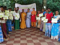Soil   water health card distribution for PKVY farmers